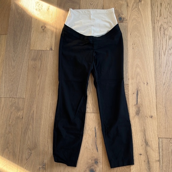XXS Maternity Black Ankle Dress Pants - Picture 2 of 5
